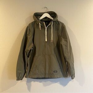 CPO Provisions Men’s Medium Olive Green Technical Anorak Jacket Windbreaker